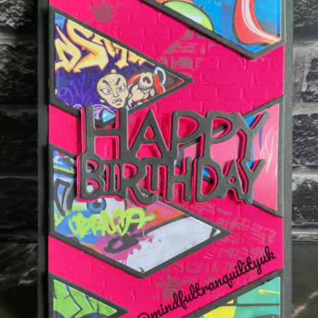 Urban Neon Graffiti Birthday Card | Funky Street Art | Bright Colourful Greeting Card