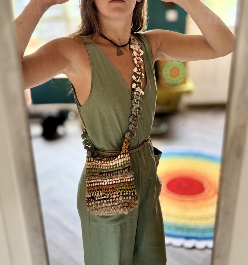 Handmade Rag Bag - Earthy