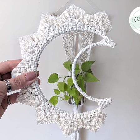Macrame Moon Wall hanging | Moon Child, Boho Tapestry, Bedroom Decor