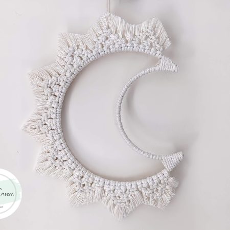 Macrame Moon Wall hanging | Moon Child, Boho Tapestry, Bedroom Decor