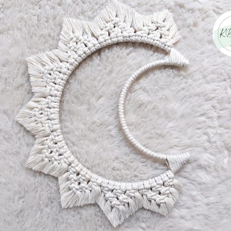 Macrame Moon Wall hanging | Moon Child, Boho Tapestry, Bedroom Decor