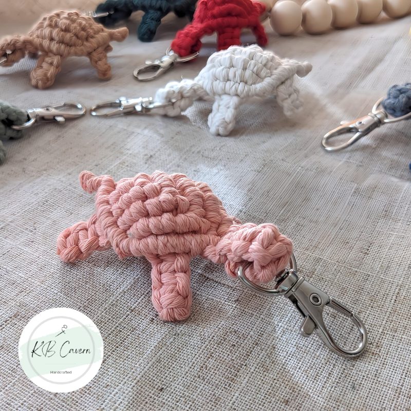 Macrame Turtle Keyring | Surfer/Beach gifts, Tortoise Gifts