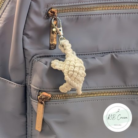 Macrame Turtle Keyring | Surfer/Beach gifts, Tortoise Gifts