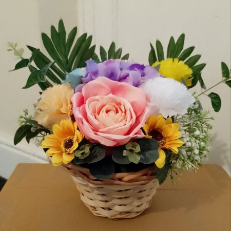 Artificial Flower Basket