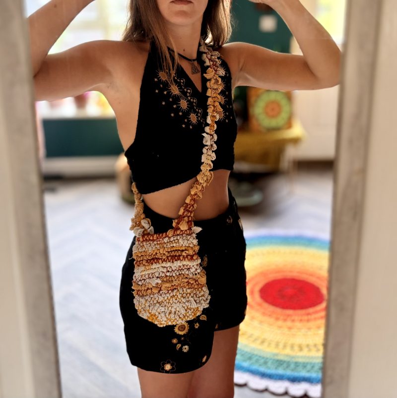Handmade Rag Bag - Yellows