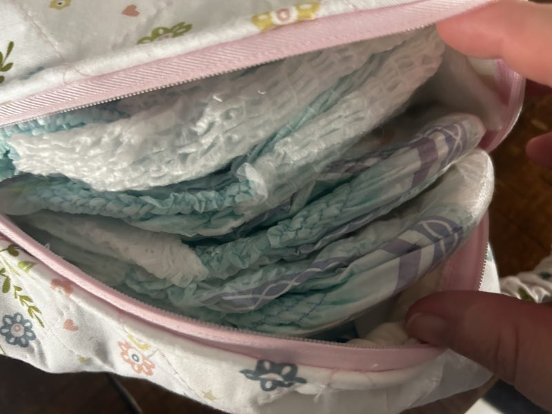 Baby nappy and wipes bag