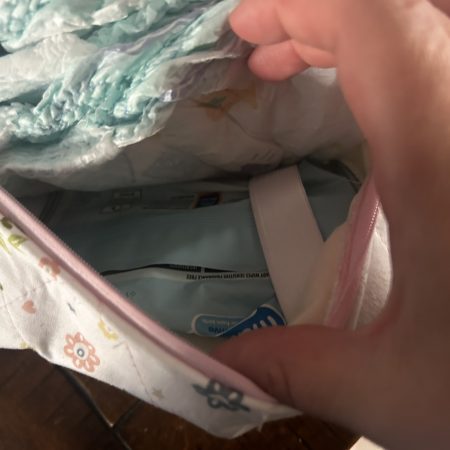 Baby nappy and wipes bag