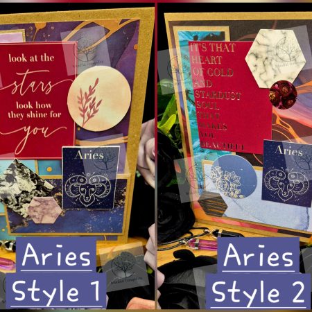 Aries Horoscope Zodiac Birthday Card | Handmade Star Sign Greeting Card | Astrology Birthday Card | All 12 Zodiac Signs Available