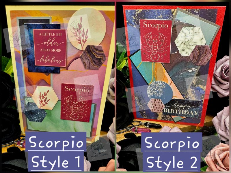Scorpio Horoscope Zodiac Birthday Card | Handmade Star Sign Greeting Card | Astrology Birthday Card | All 12 Zodiac Signs Available