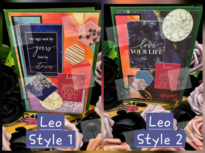Leo Horoscope Zodiac Birthday Card | Handmade Star Sign Greeting Card | Astrology Birthday Card | All 12 Zodiac Signs Available
