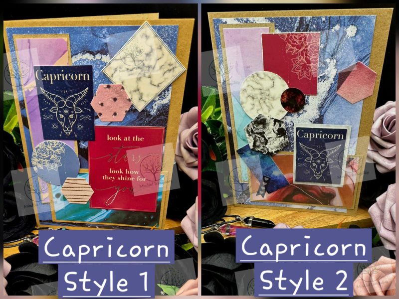 Capricorn Horoscope Zodiac Birthday Card | Handmade Star Sign Greeting Card | Astrology Birthday Card | All 12 Zodiac Signs Available