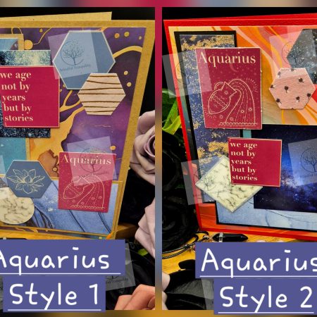 Aquarius Horoscope Zodiac Birthday Card | Handmade Star Sign Greeting Card | Astrology Birthday Card | All 12 Zodiac Signs Available