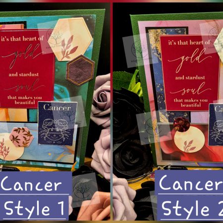 Cancer Horoscope Zodiac Birthday Card | Handmade Star Sign Greeting Card | Astrology Birthday Card | All 12 Zodiac Signs Available