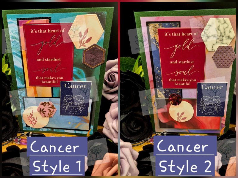 Cancer Horoscope Zodiac Birthday Card | Handmade Star Sign Greeting Card | Astrology Birthday Card | All 12 Zodiac Signs Available