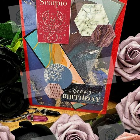 Scorpio Horoscope Zodiac Birthday Card | Handmade Star Sign Greeting Card | Astrology Birthday Card | All 12 Zodiac Signs Available
