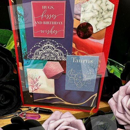 Taurus Horoscope Zodiac Birthday Card | Handmade Star Sign Greeting Card | Astrology Birthday Card | All 12 Zodiac Signs Available