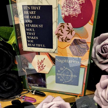 Sagittarius Horoscope Zodiac Birthday Card | Handmade Star Sign Greeting Card | Astrology Birthday Card | All 12 Zodiac Signs Available