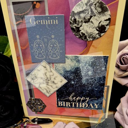 Gemini Horoscope Zodiac Birthday Card | Handmade Star Sign Greeting Card | Astrology Birthday Card | All 12 Zodiac Signs Available