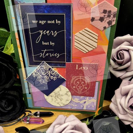 Leo Horoscope Zodiac Birthday Card | Handmade Star Sign Greeting Card | Astrology Birthday Card | All 12 Zodiac Signs Available
