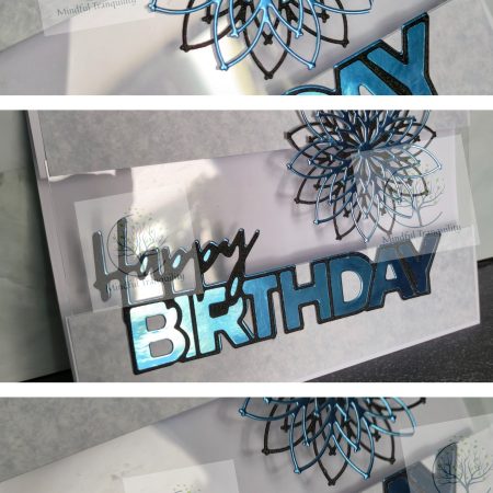 Handmade Luxury Mirror Finish Birthday Card | Elegant Floral Aperture Design | Available in Multiple Colours