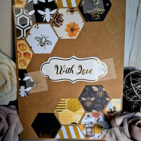 Honeycomb Collection Bee Handmade Birthday & Sentiment Card | Bee Themed Greeting Cards | Rustic Nature Inspired Cards