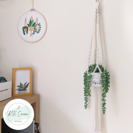 Macramé Plant Hanger – Boho Hanging Indoor Planter