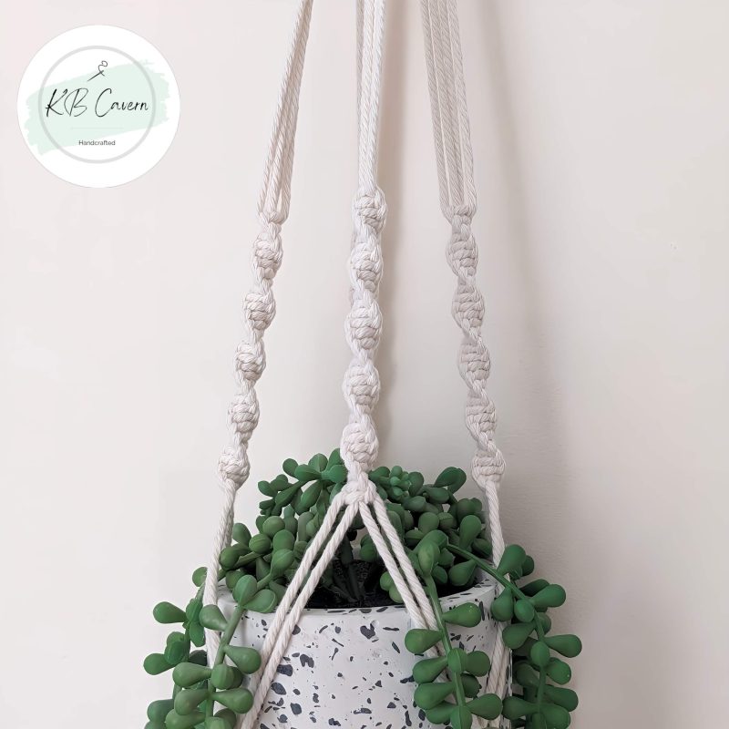 Macramé Plant Hanger – Boho Hanging Indoor Planter