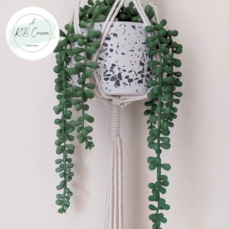 Macramé Plant Hanger – Boho Hanging Indoor Planter