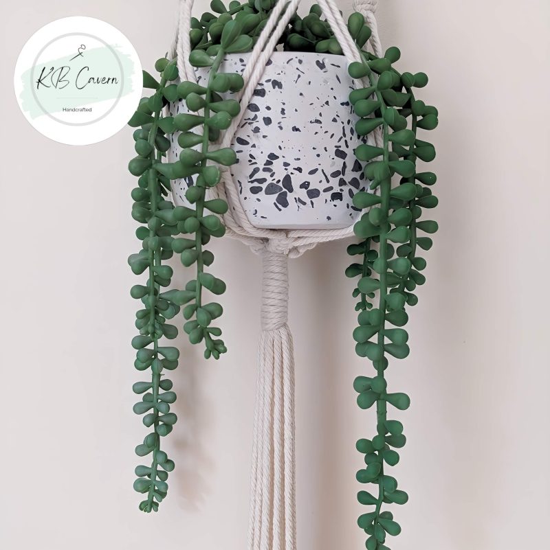 Macramé Plant Hanger – Boho Hanging Indoor Planter