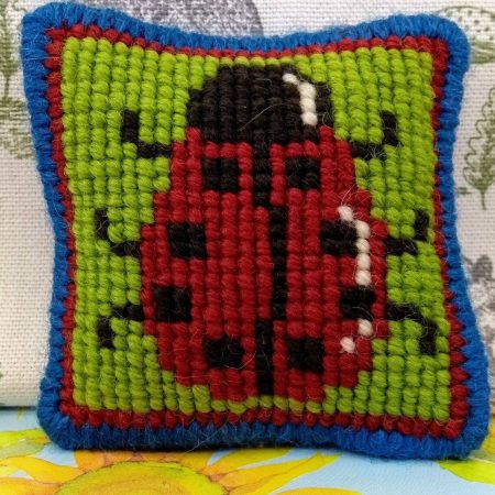 Ladybird-Tapestry-mini-kit-to-sew-in-cross-stitch