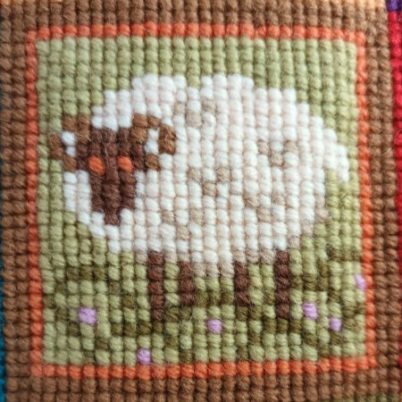 Sheep-tapestry-mini-kit-to-sew-in-cross-stitch