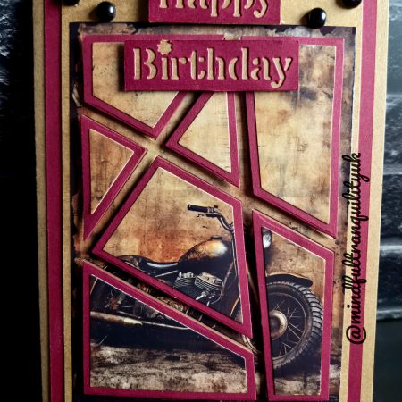 Handmade Vintage Classic Motorcycle Birthday Card | Unique Layered Classic Bike | Available in Multiple Options | 5x7in