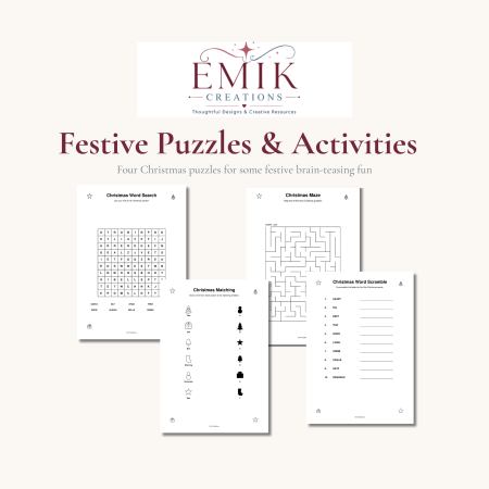 Children’s Christmas Activity & Craft Pack – Printable PDF