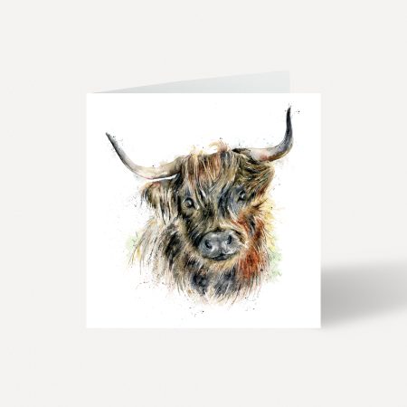 ‘Harry’ Highland Bull Greeting Card
