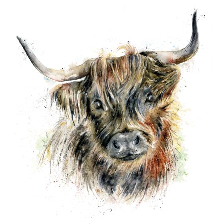 ‘Harry’ Highland Bull Greeting Card