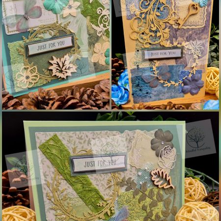 Luxury Handmade Mixed Media Greeting Cards | Floral Botanical Butterfly