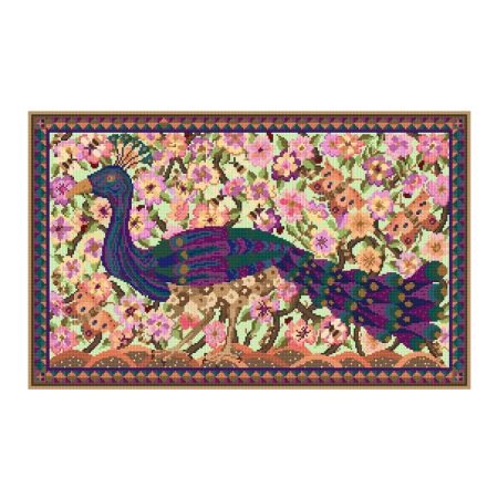 Peacock-Wall-hanging-tapestry-kit-cross-stitch