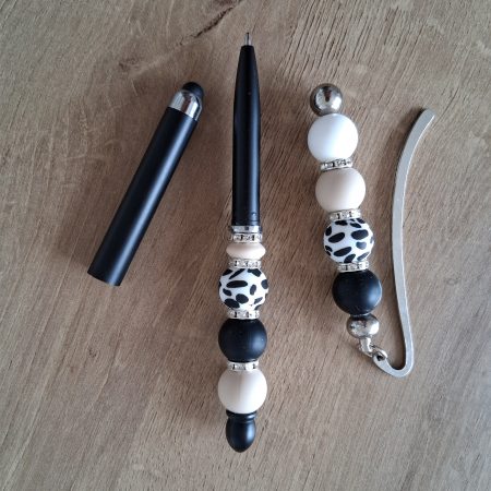Cow Print 2-in-1 Stylus Pen & Bookmark Set