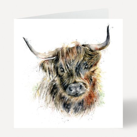 ‘Harry’ Highland Bull Greeting Card