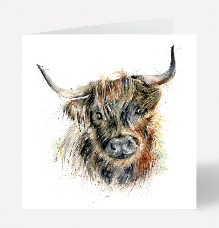 ‘Harry’ Highland Bull Greeting Card