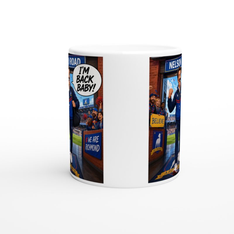 Ted Lasso Season 4 Comeback Mug – White 11oz Ceramic Football Comedy Design