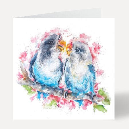 ‘Larry and Laura’ Love Birds Greeting Card