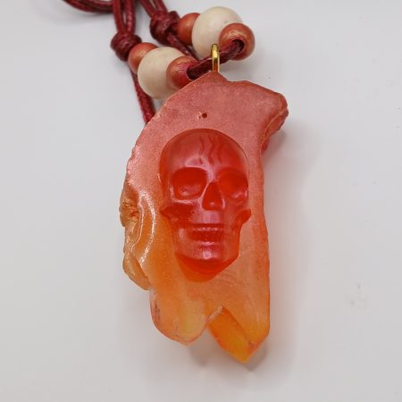 Arcane Artefacts: Elemental Spirit Shards – set of 5 crystal resin pendants | UV, glow | LARP, cosplay, theatre