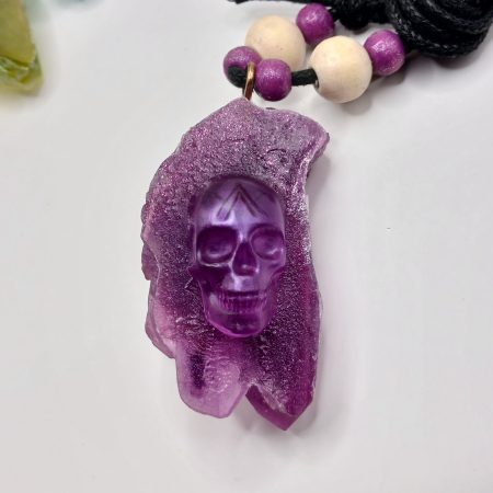 Arcane Artefacts: Elemental Spirit Shards – set of 5 crystal resin pendants | UV, glow | LARP, cosplay, theatre