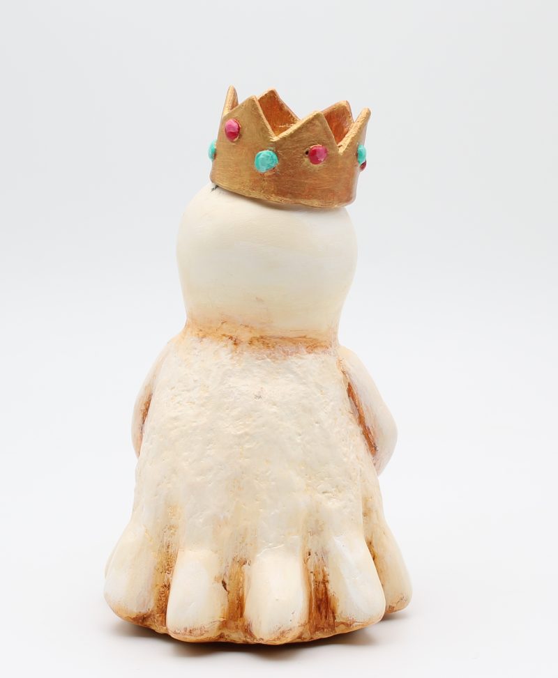Handmade Paper Clay Sweetheart Ghost No. 5 Halloween Figure