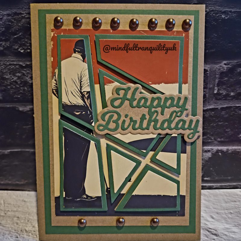 Handmade Golfer Birthday Card | Unique Golf Birthday Card | Luxury Golf Greeting Card | Sports Fan Birthday Card | Golf Lover Gift