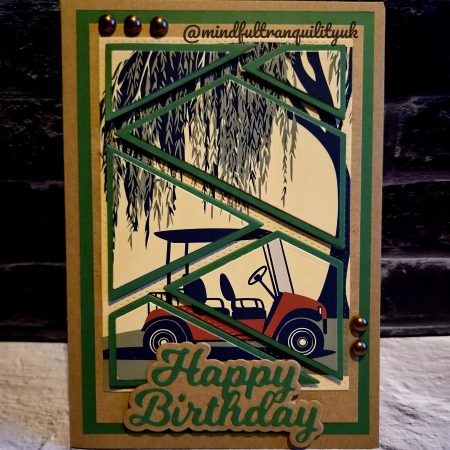 Handmade Golfer Birthday Card | Unique Golf Birthday Card | Luxury Golf Greeting Card | Sports Fan Birthday Card | Golf Lover Gift