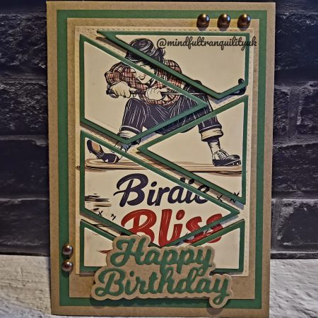 Handmade Golfer Birthday Card | Unique Golf Birthday Card | Luxury Golf Greeting Card | Sports Fan Birthday Card | Golf Lover Gift