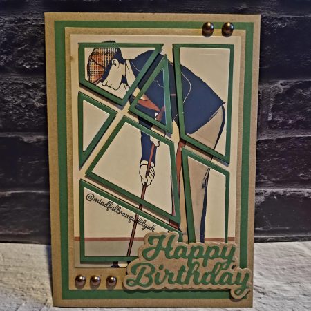 Handmade Golfer Birthday Card | Unique Golf Birthday Card | Luxury Golf Greeting Card | Sports Fan Birthday Card | Golf Lover Gift