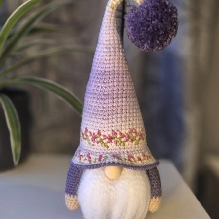 Beautiful handmade crochet gonk/gnome.